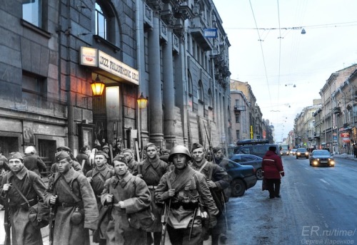 lavin-compae:   Los fantasmas de la 2ª Guerra Mundial por Sergey Larenkov.  Click en cada imagen para verla en grande (merece la pena).
