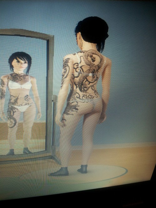 Ignore the butt, but you know. The tattoo got me thinking.
