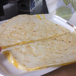 Quesadillas at work! (Taken with Instagram)