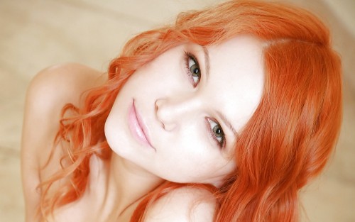 XXX Pretty redhead looking at you. photo