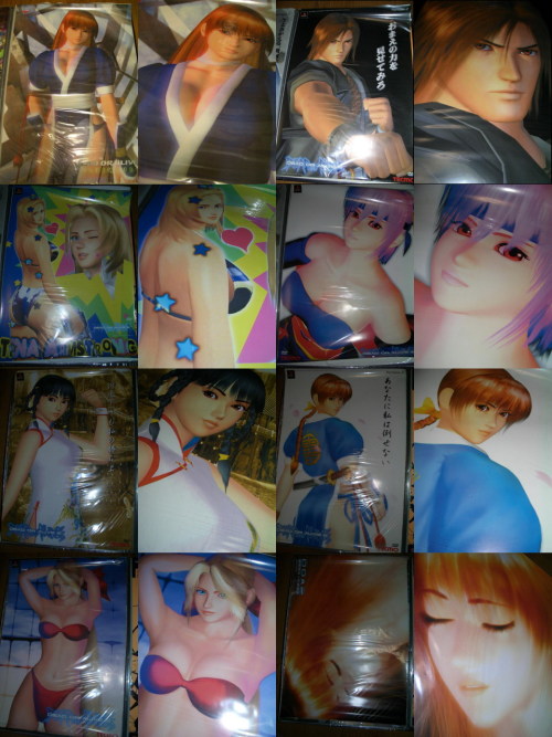 Entire set of Dead Or Alive posters. Very rare.