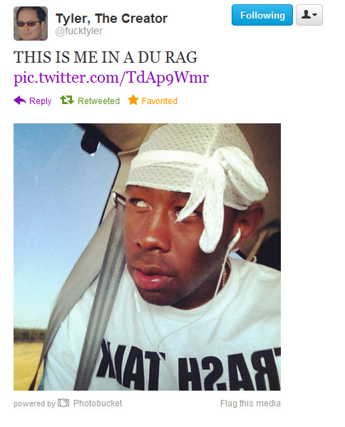 tyler-daily:Tyler and his Du-Rag