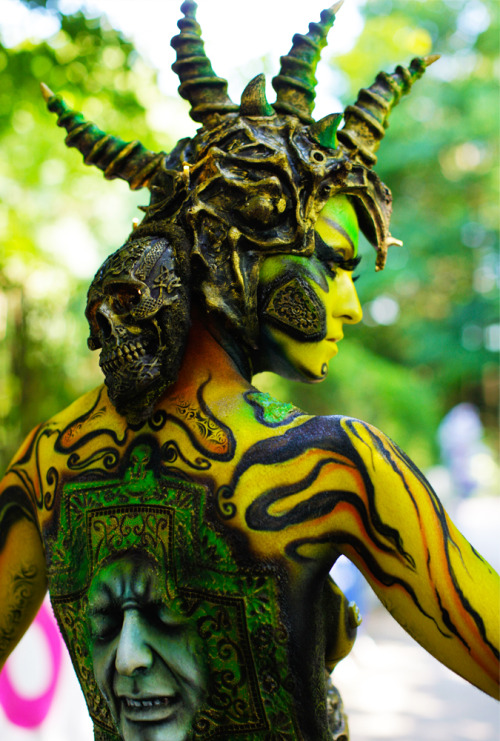 maccosmetics: At The World Body Painting Festival in Austria with M∙A∙C Senior Artist Caitlin Callah