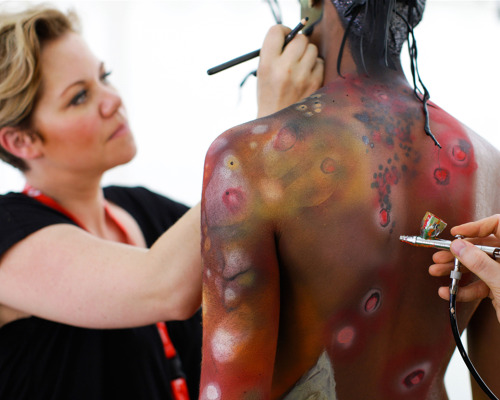 maccosmetics:At The World Body Painting Festival in Austria with M∙A∙C Senior Artist Caitlin Callaha