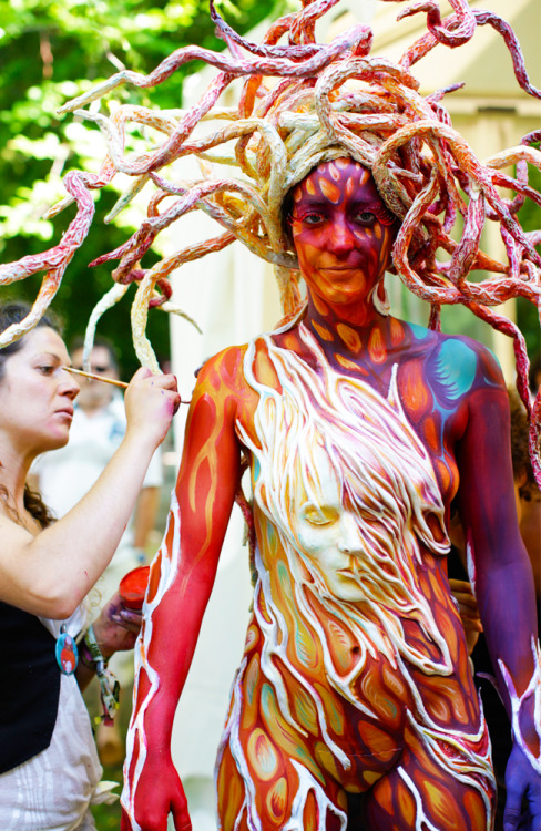 maccosmetics: At The World Body Painting Festival in Austria with M∙A∙C Senior Artist Caitlin Callah