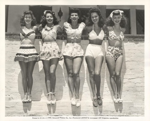 XXX Vintage Swimwear, Universal Pictures, 1956 photo