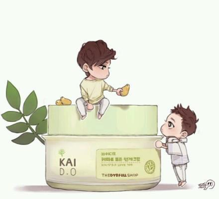 exoplanet-mexico:  [FanArt] KaiSoo - The Face Shop.Cr: baekyeol | Via:EXO - 카이 ( KAI ) 