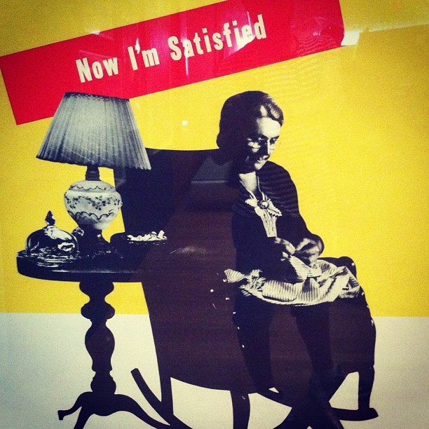 Now I’m satisfied, MoMA #poster #print #retro #design #nyc #newyork #moma #museum #art (Pris avec Instagram)