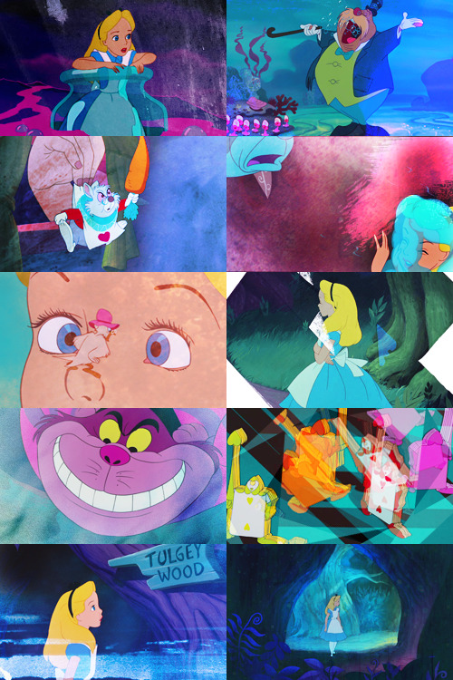 catelynstark:  Alice in Wonderland animated + turquoise asked by: alohisha