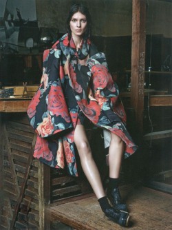 Kati Nescher by Mario Sorrenti for Vogue Paris August 2012