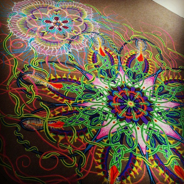 mandalism:  A stunning collection of Sand Mandalas created by Joe Mangrum around
