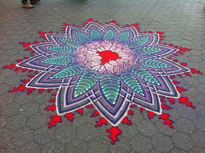 mandalism:  A stunning collection of Sand Mandalas created by Joe Mangrum around