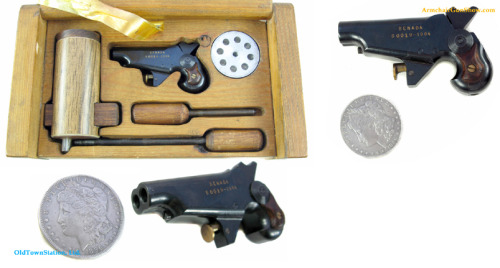 Benada Arms Derringer.I cannot find much information on these tiny little pistols.  They are .25 cal