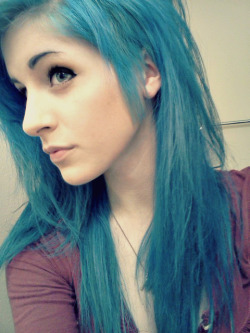 -Onyourknees:  Blue Hair And I Don’t Frikken Care Ok.  