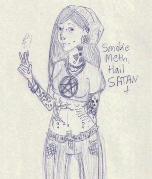 ilike-skinny-and-awkward:  my friend breeana drew future me <3 its pretty awesome c:  