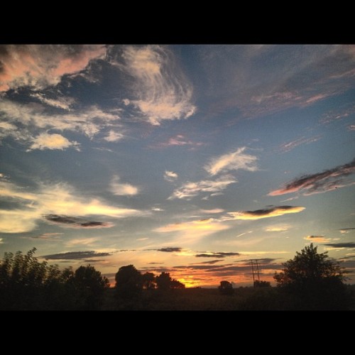 #landscape #sunset #sky #pretty #iphoneography #like  (Taken with Instagram)