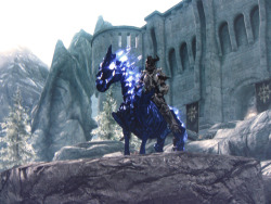 yamisnuffles:  Because every hero needs an undead skeleton horse.