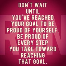 prettyandfit:  Always be proud of your daily accomplishments! (Taken with Instagram)