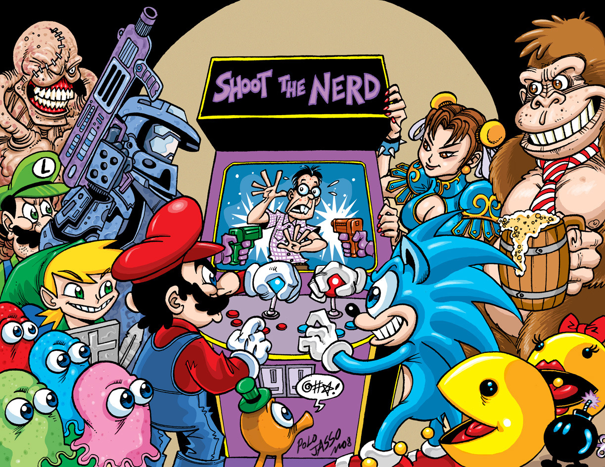 chookiemunster:  justagamerwithatongue:  galaxynextdoor:  Gaming icons new and old