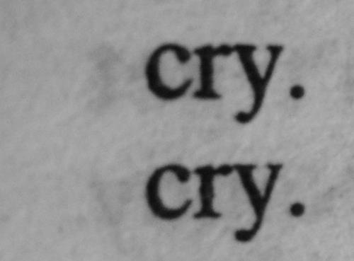 I'm in love with my sadness.