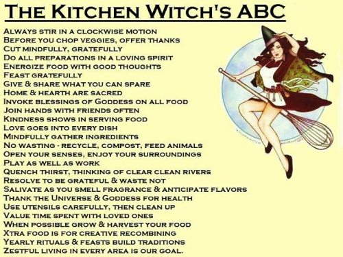 Simple Rules for a Witch’s Kitchen :)