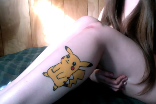 fuckyeahtattoos:  4th try to get this submitted -crosses fingers-This is my Pikachu.