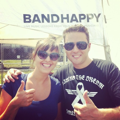 Just wrapped up a quick interview with the awesome Nicole from @bandhappy. Stay tuned for the interview on blog.presskit.to @presskitto (Taken with Instagram at Vans Warped Tour)