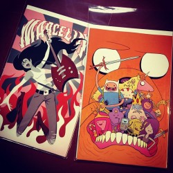 kateordie:  Got the Adventure Time &amp; Marcy variants I wanted! ❤ (Taken with Instagram) 