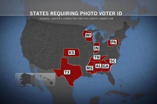 alonmg-politics:msnbc:A person is more likely to be struck by lightning than commit voter fraud, so 