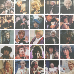 lostthehat:  The Doctor’s (many) different faces. 
