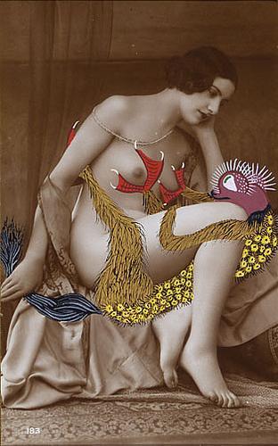 composition-improvisation:  Georges Hugnet:Â Love Life of the Spumifers (Series)