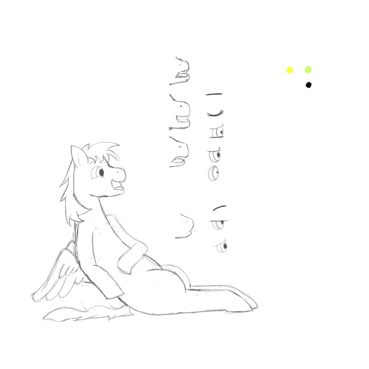 So yeah, decided to actually start drawing my oc, Fuze, so I no longer have to use