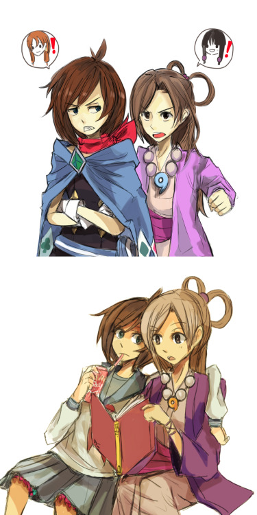 Trucy+Pearl by ~kimchiartist