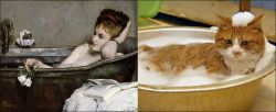 caturday:  Alfred Stevens, “The Bath”