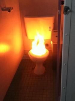  I hate it when satan forgets to flush 