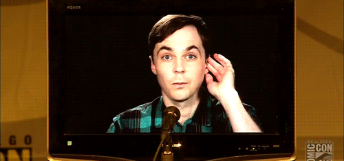 lizziear:  pearlgrl:  bazingasheldonpenny:  sheldony:  Jim Parsons JimBot at Comic-Con