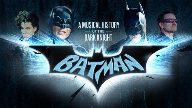 A complete musical history of Batman.
Along with his secret identity and clever detective skills, Batman hides a checkered musical legacy under his famed cape and cowl. The musical scores and Batman-inspired songs are as varied as the cinematic...