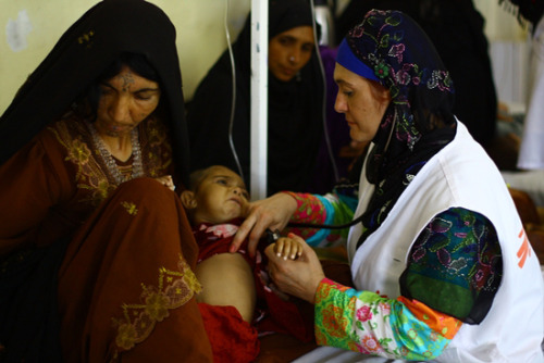 Afghanistan: Treating Child Malnutrition in Helmand
“She was vomiting and had diarrhea, and she kept losing weight,” says Mariam of her five-month-old granddaughter Nazia. “Her mother just didn’t have enough milk to feed her. We went to a private...