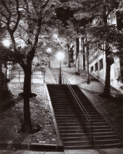 undr:  René Jacques Escalier, Montmartre, c.1950