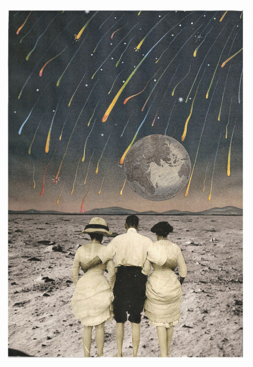 red-lipstick: Lynn Skordal - They Huddled Together and Watched It Happen, 2012 Collage: Traditional 