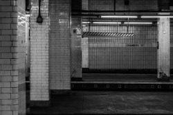 deshaunicus:  Empty Chambers (by DeShaun A. Craddock) An old shot from February. This is one of my favorite subway stations. I’m hardly ever take the trains that stop here, so I don’t get to photograph it. 