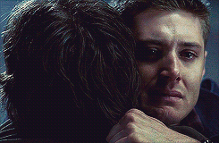  #i love how when they hug it’s never half-hearted or relaxed #it’s a full-on ‘oh god i thought i was never gonna see you again’ kind of hug #and that one where dean’s hugging dead sam is just painful #because it’s that kind of hug #but