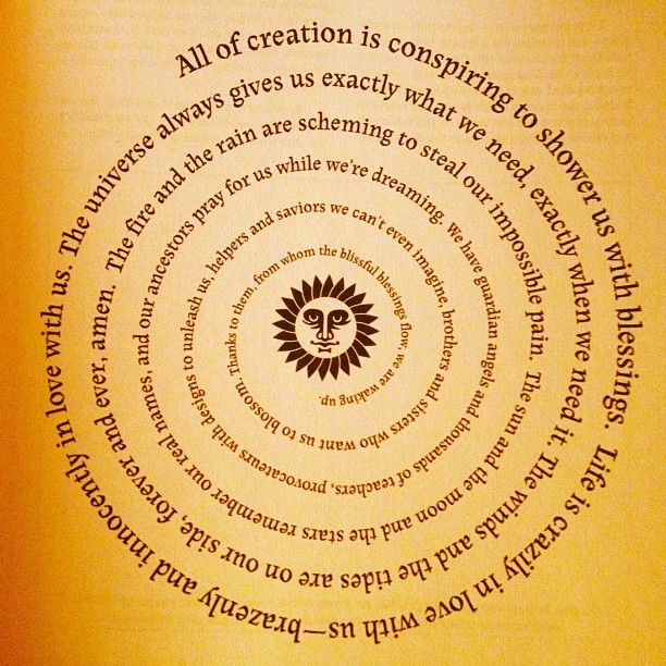 awakeningapril:  All of creation is conspiring to shower us with blessings.  Life