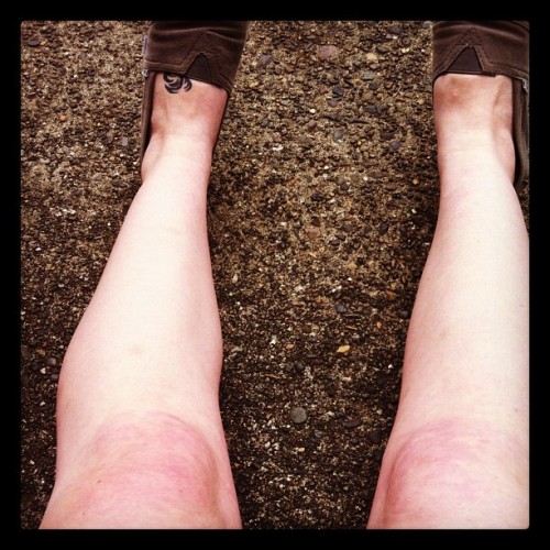 Check my mid-summer legs! #pale4life (Taken with Instagram)