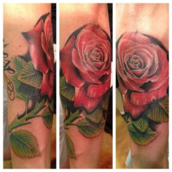 fuckyeahtattoos:  COLOR ROSE TATTOO BY SODAPOP