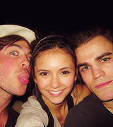 garfys:  “When we were flying here, Ian, Nina and I were standing in the aisle