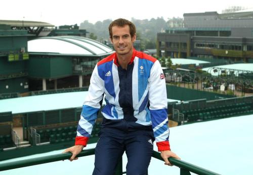 Andy Murray, one of eight Team GB competitors in Tennis at London 2012.  Tennis events will be held 