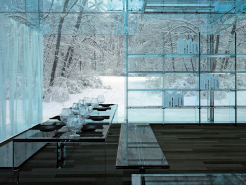 qtp89: suckmesleezi: eva-unitxvx: myedol: Glass House by Santambrogiomiliano If you were to live in 