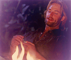 l-o-s-t-:  Kate and Sawyer play “I never”  “I’ve never been to Disneyland.”