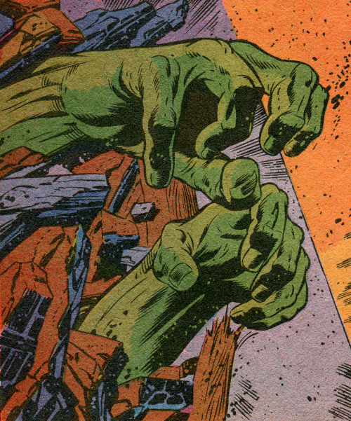 Green hands - Art by Jim Steranko and Joe Sinnott (1969). 